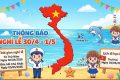 THÔNG BÁO: LỊCH NGHỈ LỄ GIẢI PHÓNG MIỀN NAM (30/04) VÀ QUỐC TẾ LAO ĐỘNG (01/05)